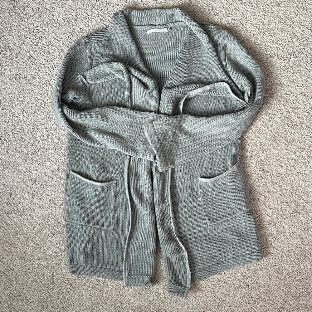 Women's Gray Sweater Cardigan- Size Small- Heavyweight